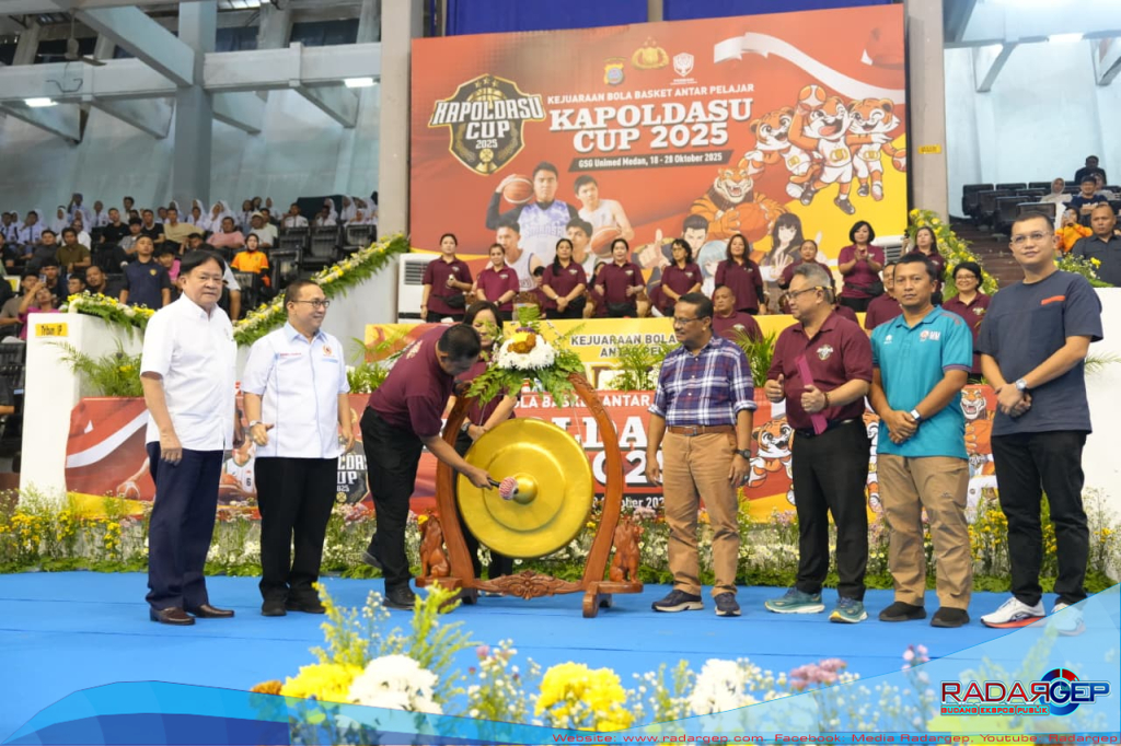 Kapolda Sumut Buka Kejuaraan Bola Basket Antar Pelajar, Kapoldasu Cup 2025 di UNIMED